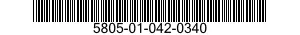 5805-01-042-0340  5805010420340 010420340