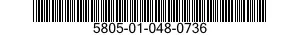 5805-01-048-0736  5805010480736 010480736