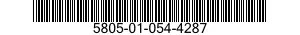 5805-01-054-4287  5805010544287 010544287