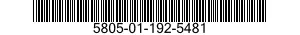5805-01-192-5481  5805011925481 011925481
