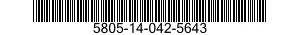 5805-14-042-5643  5805140425643 140425643