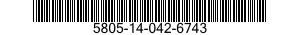 5805-14-042-6743  5805140426743 140426743