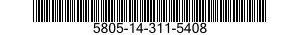 5805-14-311-5408  5805143115408 143115408