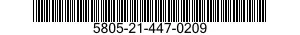 5805-21-447-0209 KEY,TELEGRAPH 5805214470209 214470209