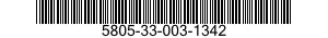 5805-33-003-1342 TELEGRAPH REPEATER SUBASSEMBLY 5805330031342 330031342