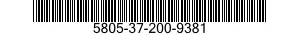 5805-37-200-9381  5805372009381 372009381