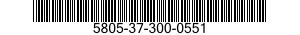 5805-37-300-0551  5805373000551 373000551