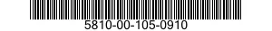 5810-00-105-0910  5810001050910 001050910