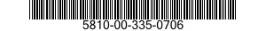 5810-00-335-0706  5810003350706 003350706