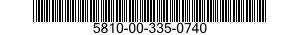 5810-00-335-0740  5810003350740 003350740