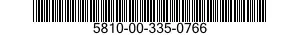 5810-00-335-0766  5810003350766 003350766