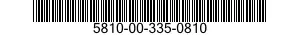 5810-00-335-0810  5810003350810 003350810
