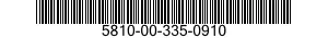 5810-00-335-0910  5810003350910 003350910