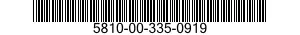 5810-00-335-0919  5810003350919 003350919