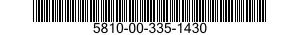 5810-00-335-1430  5810003351430 003351430