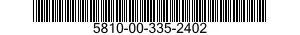 5810-00-335-2402  5810003352402 003352402