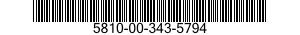 5810-00-343-5794  5810003435794 003435794