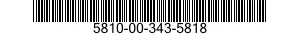 5810-00-343-5818  5810003435818 003435818