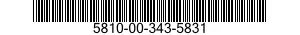 5810-00-343-5831  5810003435831 003435831