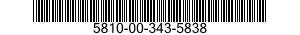 5810-00-343-5838  5810003435838 003435838