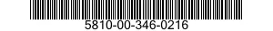 5810-00-346-0216  5810003460216 003460216