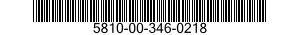 5810-00-346-0218  5810003460218 003460218