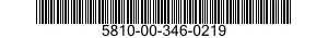 5810-00-346-0219  5810003460219 003460219