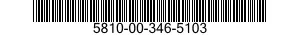 5810-00-346-5103  5810003465103 003465103