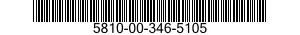 5810-00-346-5105  5810003465105 003465105