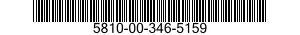 5810-00-346-5159  5810003465159 003465159