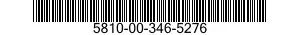 5810-00-346-5276  5810003465276 003465276