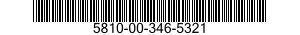 5810-00-346-5321  5810003465321 003465321