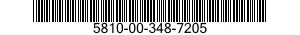 5810-00-348-7205  5810003487205 003487205