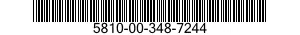 5810-00-348-7244  5810003487244 003487244