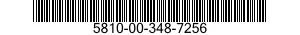 5810-00-348-7256  5810003487256 003487256