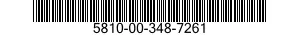 5810-00-348-7261  5810003487261 003487261