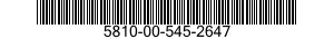 5810-00-545-2647  5810005452647 005452647