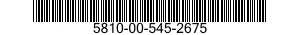 5810-00-545-2675  5810005452675 005452675