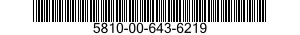 5810-00-643-6219  5810006436219 006436219