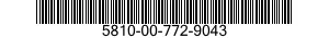 5810-00-772-9043  5810007729043 007729043