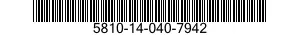 5810-14-040-7942  5810140407942 140407942