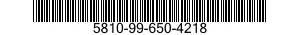 5810-99-650-4218 RETAINING PLATE AND 5810996504218 996504218
