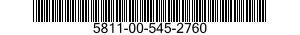 5811-00-545-2760  5811005452760 005452760