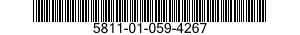 5811-01-059-4267  5811010594267 010594267