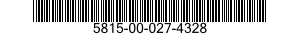 5815-00-027-4328 BAR,PULL,TELETYPEWRITER 5815000274328 000274328