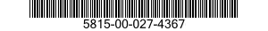 5815-00-027-4367 KEYLEVER 5815000274367 000274367