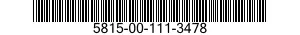 5815-00-111-3478 TELEPRINTER 5815001113478 001113478
