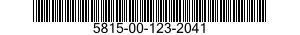 5815-00-123-2041 TELETYPEWRITER SET 5815001232041 001232041