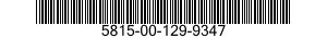5815-00-129-9347  5815001299347 001299347