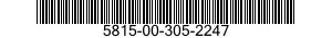 5815-00-305-2247  5815003052247 003052247